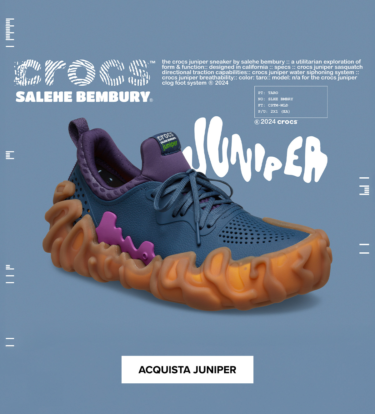 Salehe Bembury X Crocs Juniper Sneaker